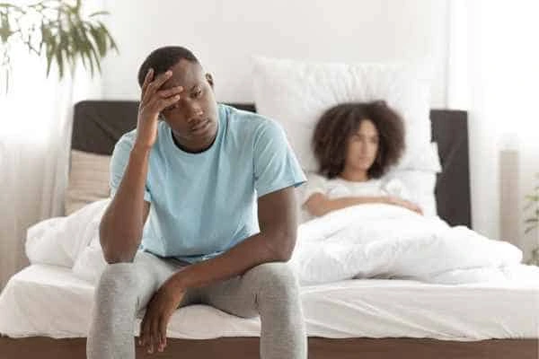 Man upset about ED symptoms Holmes Chapel