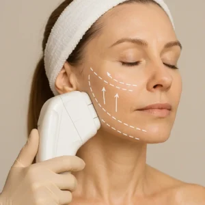 Woman having HI-FU to reduce wrinkles call LA LIPO Holmes Chapel Now!