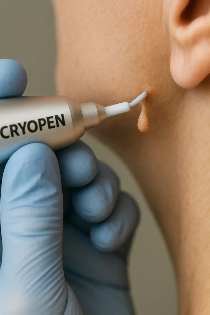 Cryopen for skin tags removal Holmes Chapel speak to our team today!