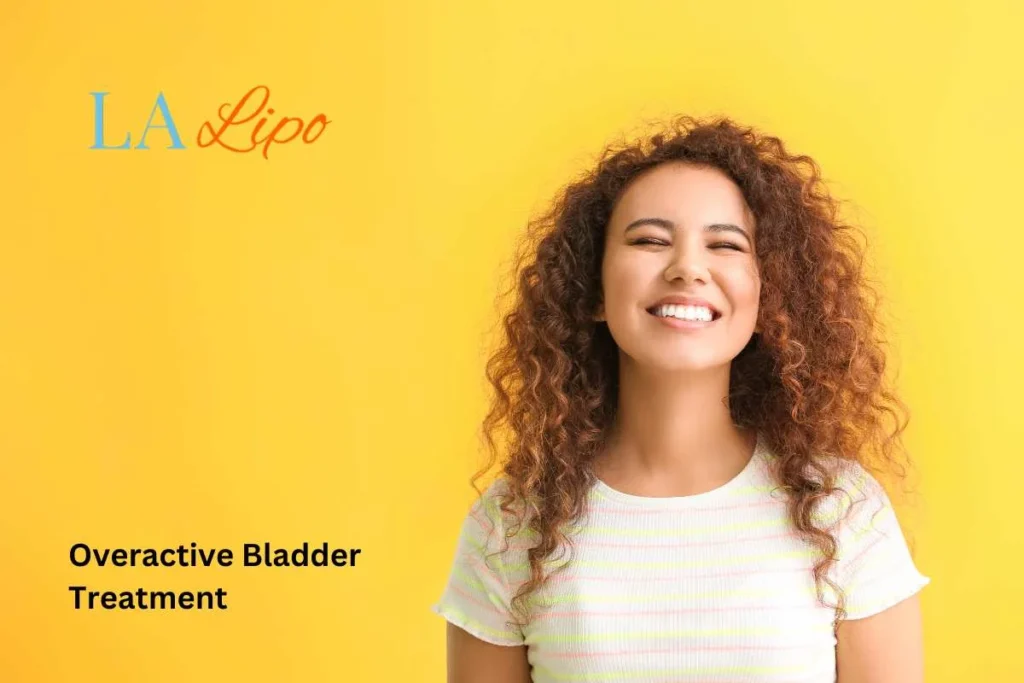 woman smiling about overactive bladder treatment Holmes Chapel solutions