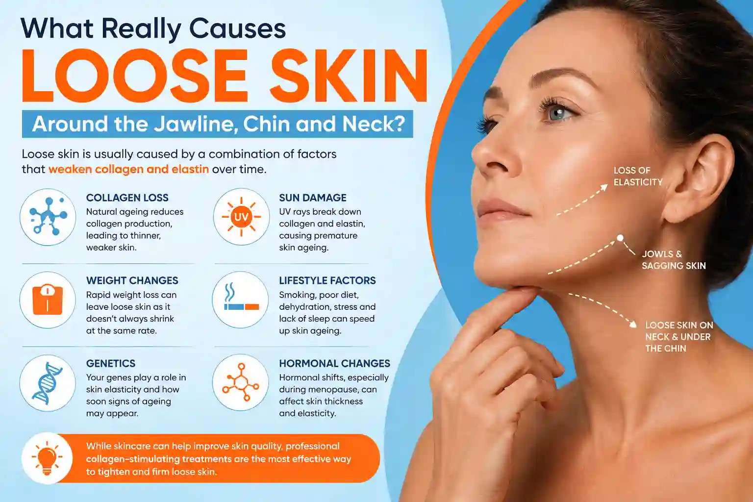 What Really Causes Loose Skin Around the Jawline, Chin and Neck Holmes Chapel?